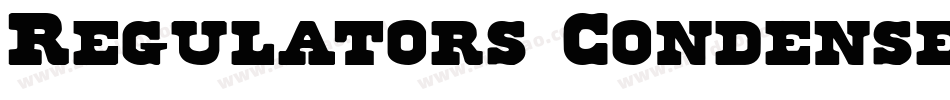 Regulators Condensed字体转换